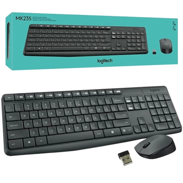 Logıtech Mk235 Kablosuz Klavye Mouse Set