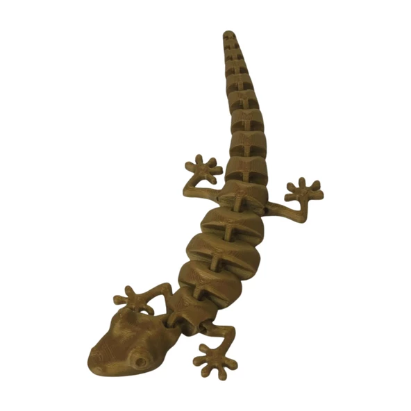 3D Hareketli Oyuncak Kertenkele - Altın Kahve - 4