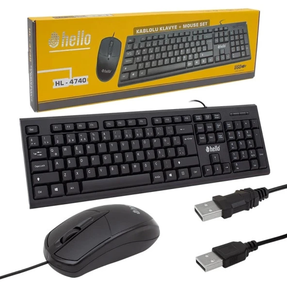 Hl-4740 Kablolu Klavye+mouse Set