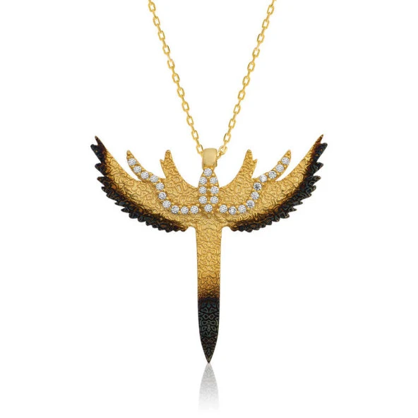 925 Ayar Gümüş Kılıç Kadın Gümüş Kolye ürün görseli