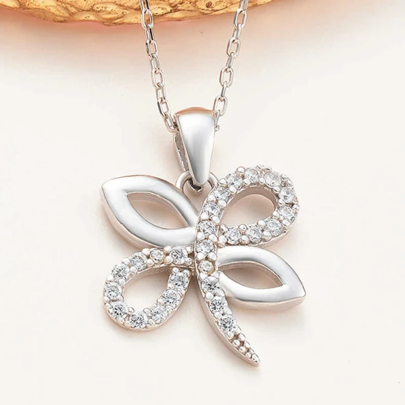 925 Ayar Gümüş Yusufçuk Kadın Kolye ürün görseli