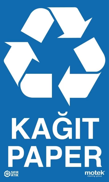 Motek Geri Dönüşüm Cam Kağıt Atık Çöp Kovası 80Lt-CK415 - 3