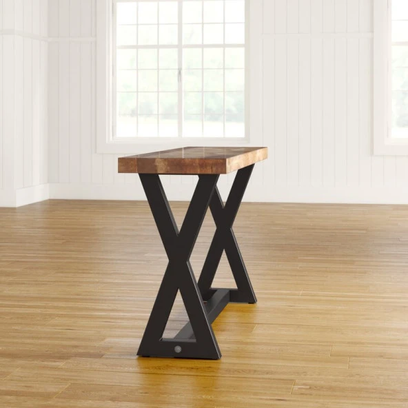 Tasarım Dresuar Ahşaplı Metal Ayaklı Dresuar Antre Dresuar - Resim 4