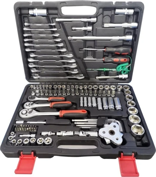 Staxx Power Germany Cr-V Max 1/4 Cırcırlı 216 Parça Lokma Anahtar Takımı Oto Tamirci Full Tam Set
