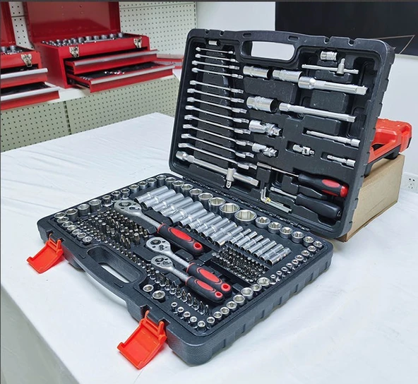 Staxx Power Germany Cr-V Max 1/4 Cırcırlı 216 Parça Lokma Anahtar Takımı Oto Tamirci Full Tam Set - 2