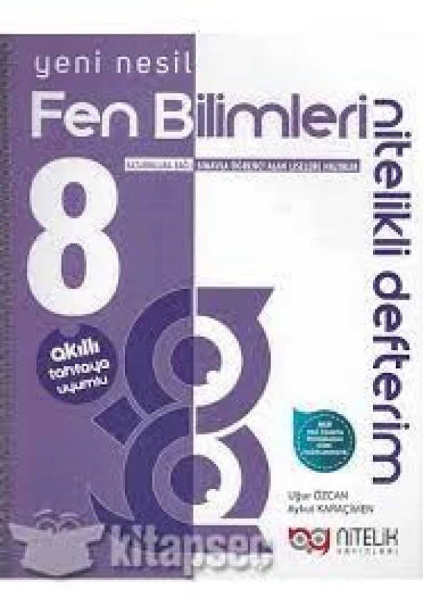 8. Sınıf Fen Bilimleri Nitelikli Defterim Nitelik Yayınları