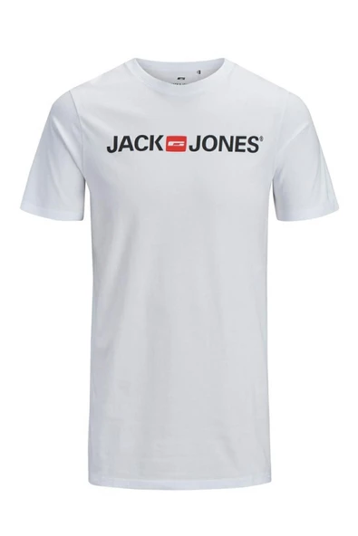 Jack Jones Logo Crew Neck Noos Erkek Tişört 12137126 ürün görseli 1