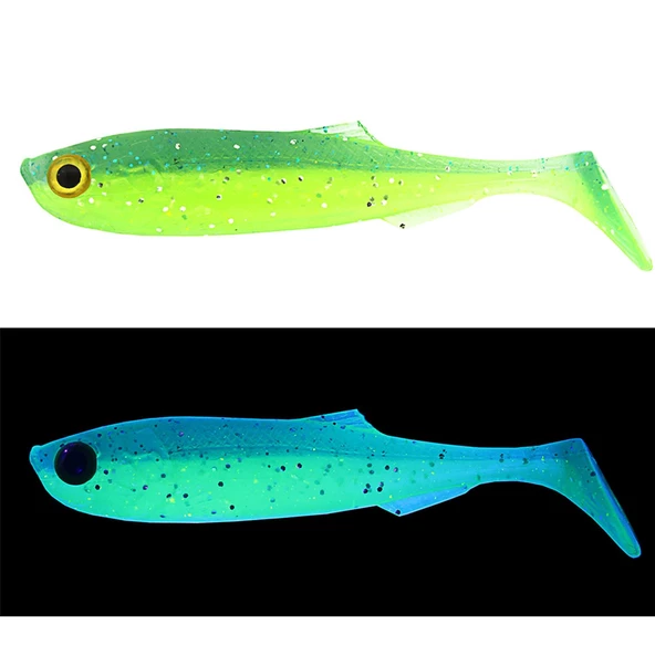 Mef Gamit 6.5cm 5 Adet Silikon Yem  UV Limon - 1