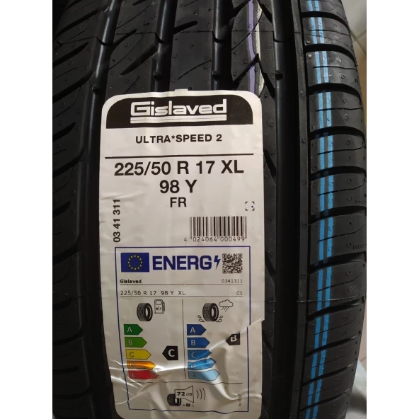 GİSLAVED ULTRA SPEED2 225/50R17 XL 98Y 2024 ÜRETİM - 2
