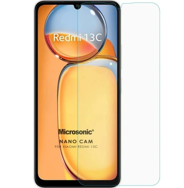 Tonex Redmi 13C Uyumlu  Temperli cam 9H sertlik 2.5D Ekran koruyucu
