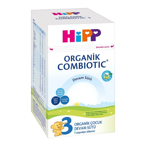 Hipp 3 Organik Combiotic Bebek Sütü 800 gr ürün görseli