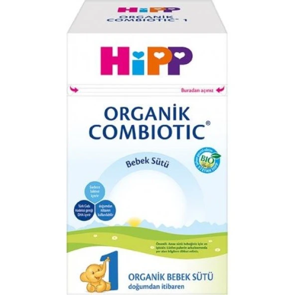 Hipp 1 Organik Combiotic Bebek Sütü 800 gr - Resim 2