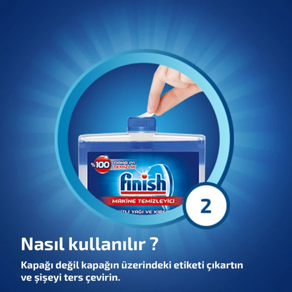 Finish Bulaşık Makinesi Temizleyici Sıvı 250 ml - 7