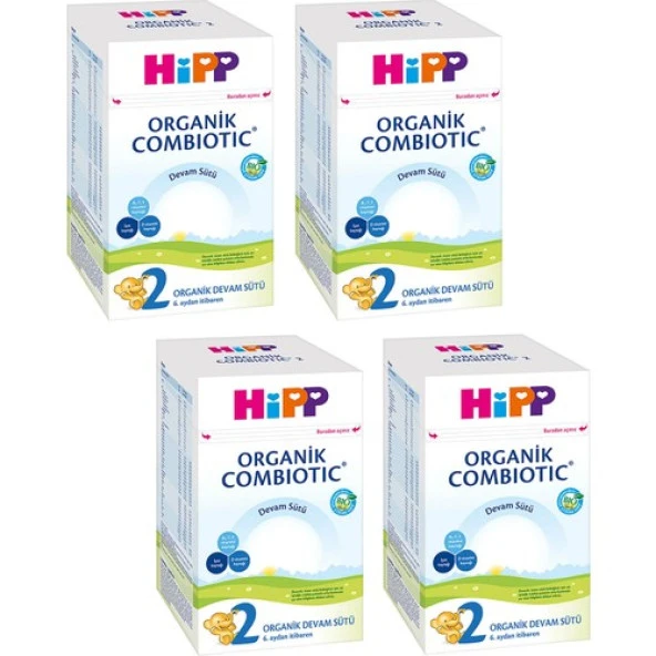 Hipp 2 Organik Combiotic 800 gr Devam Sütü 4 'lü