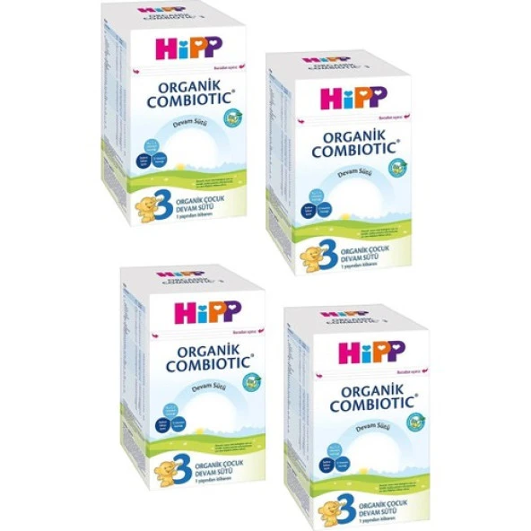 Hipp 3 Organik Combiotic Devam Sütü 800 gr 4'lü