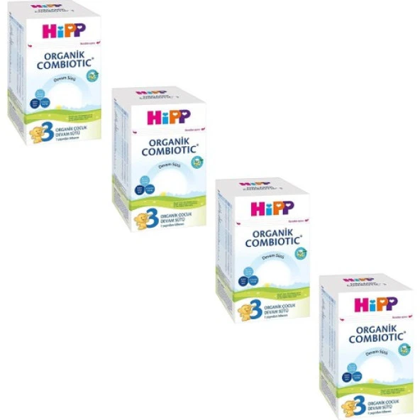 Hipp 3 Organik Combiotic Devam Sütü 800 gr 4'lü - Resim 2