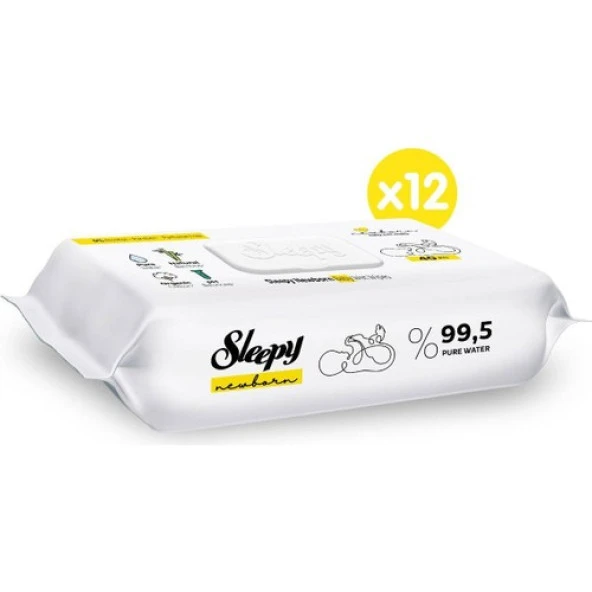 Sleepy Yenidoğan Islak Bebek Havlusu 12X40 (480 Yaprak) - 2