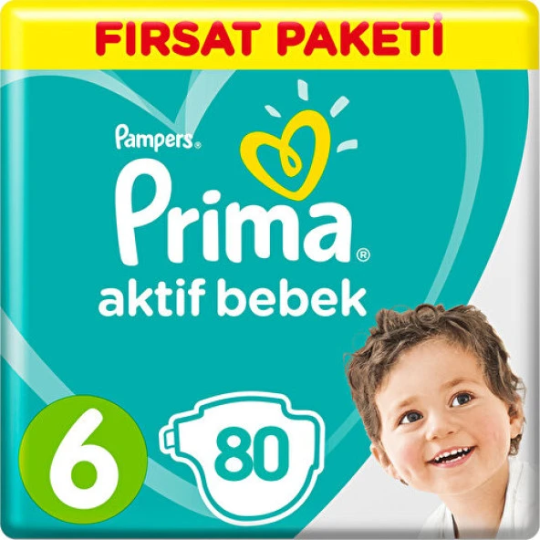 Prima Bebek Bezi 6 Beden Fırsat Paketi 13-18 Kg (2*40) 80 ürün görseli 1