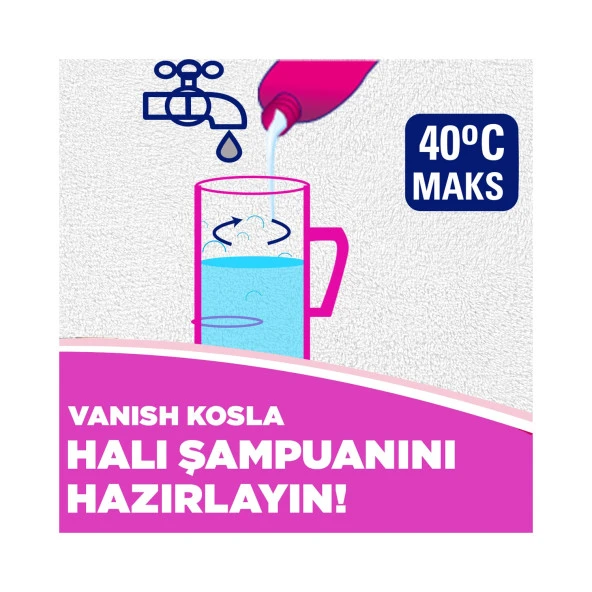 Vanish Kosla Halı Şampuanı Makine Yıkama 2'li Paket (2x850 ml) - 5
