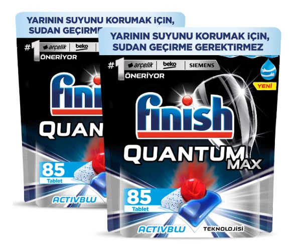 Finish Quantum Max Bulaşık Makinesi Deterjanı 2 x 85 Tablet - Resim 2