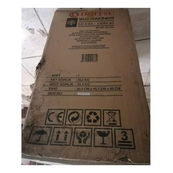 (AÇIKLAMAYI OKU) DBM 45 Buz Yapma Makinesi 45Kg - 2