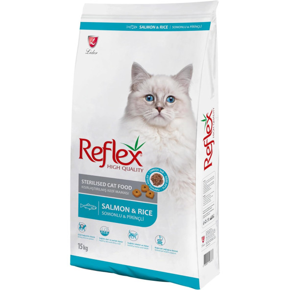 Reflex Kısırlaştırılmış Yetişkin Kedi Maması Somon&Pirinç 15 kg