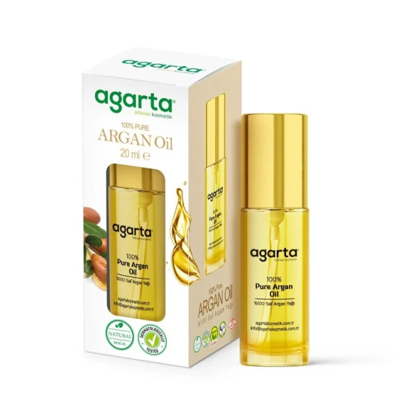 Agarta Doğal Saf Argan Yağı 20 Ml 8699943340179