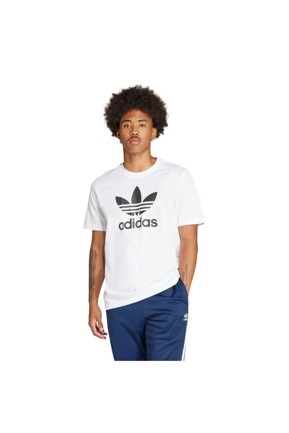 adidas Trefoil T-Shirt Erkek Günlük Tişört IV5353 Beyaz