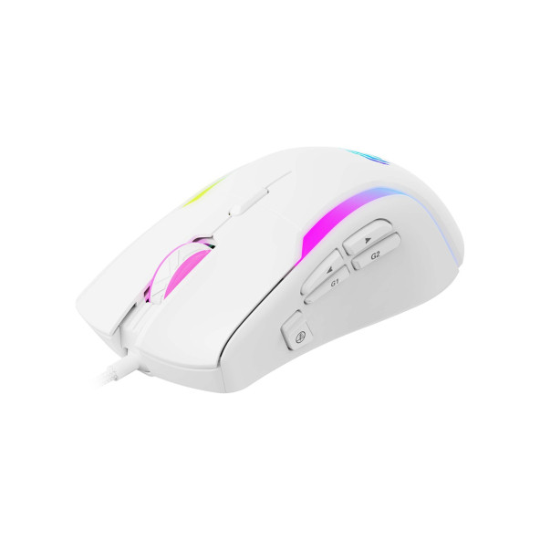 Havit Gamenote Ms1033 Rgb Uyumlu 8000 Dpı Ayarlanabilir Ağırlıklı Beyaz Gaming Makrolu Oyuncu Mouse (Kutu Deforme)) - 4
