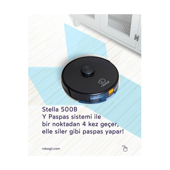 Robogil Stella 500B Yeni Nesil Robot Süpürge - 4
