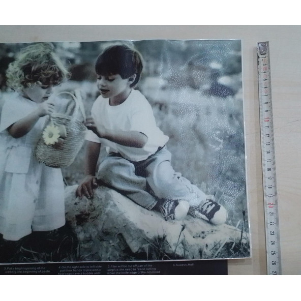 Laptop Sticker Notebook Pc Kaplama Etiketi (KIZ-ERKEK DENİZ) ( 36cm x 25cm ) - 3