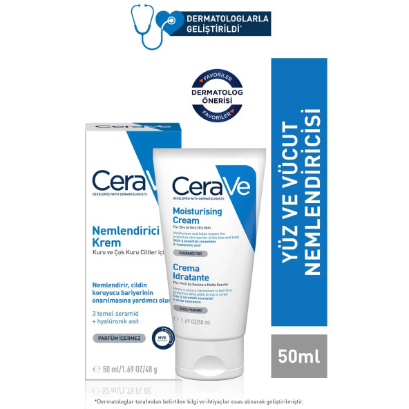 Cerave Nemlendici Krem Kuru Ciltler  50 ml