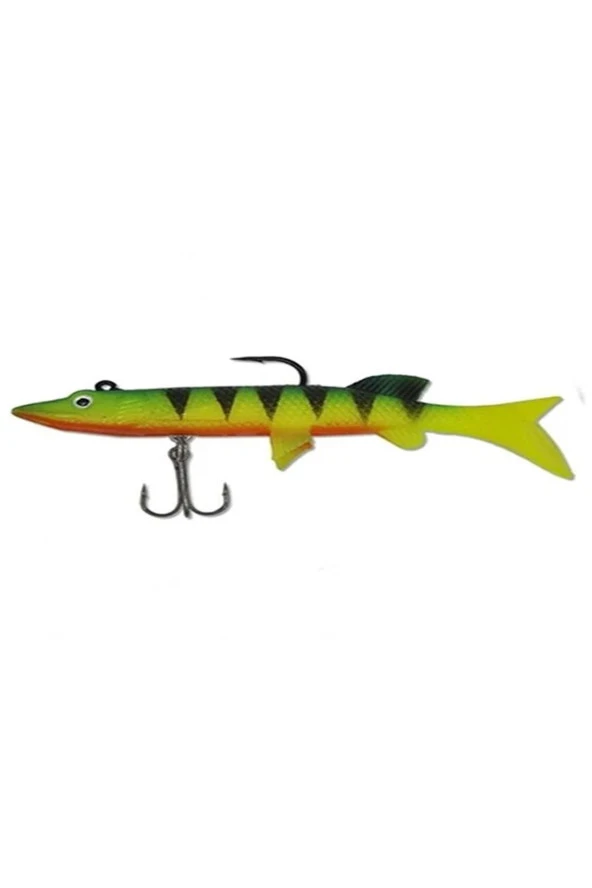 sr sazanrig Realistic Pike Firetiger Turna Model Kendinden Zokalı 10cm. 18gr. 5'li Paket