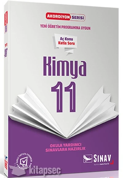 11. Sınıf Akordiyon Serisi Kimya Aç Konu Katla Soru Sınav Dergisi
