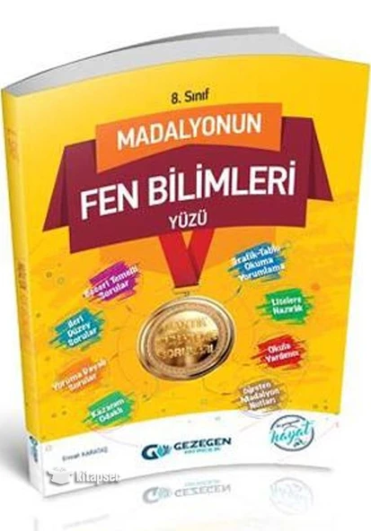 8. Sınıf Fen Bilimleri Madalyonun Yüzü Gezegen Yayıncılık
