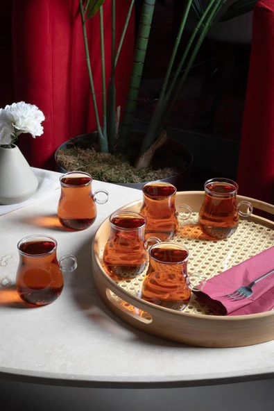 Perotti 15531 Dem 6'lı Brosilikat Çay Bardağı Seti