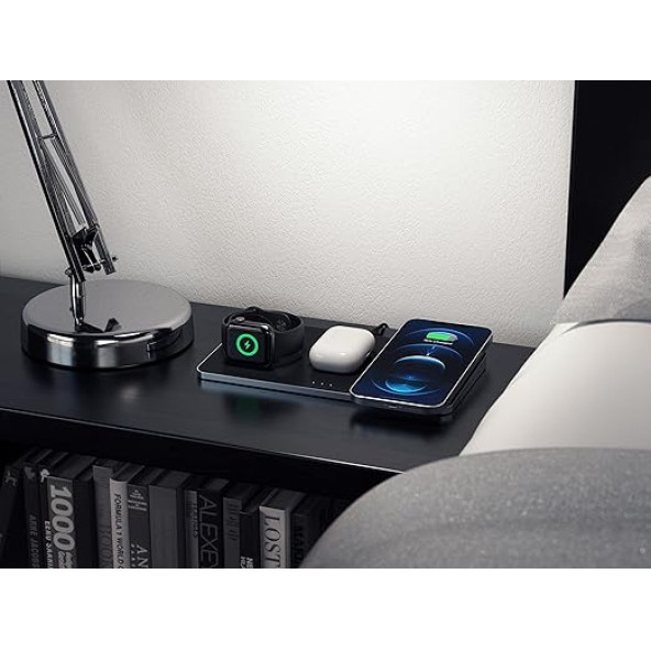 Satechi Manyetik Pedli Üçlü Kablosuz Şarj Cihazı - 7
