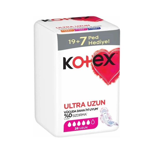 Kotex Ultra Uzun Hijyenik Ped 26'lı