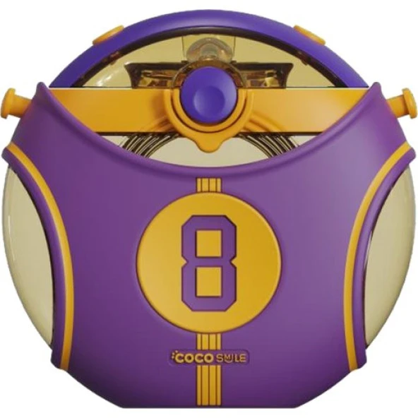 Coco Smile CS 00008 Mor 630 ml Straw Basketball Tritan Matara