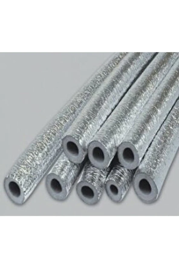 Ygt Ambalaj 4 metre 28/10 mm Polietilen Alüminyum Folyolu İzole Boru (2 Metre 2 Adet) - 4