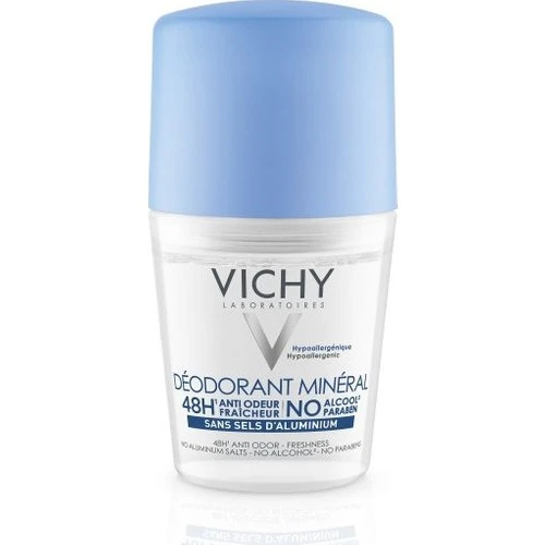 Vichy Alüminyum Tuzu İçermeyen Terleme Karşiti 48 Saat Etkinlik Gösteren Mineral Roll-On