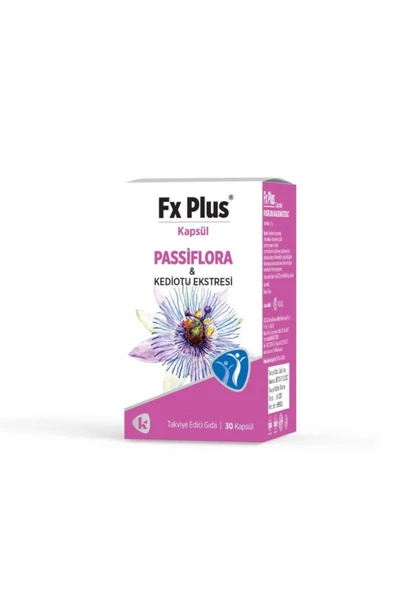 Fx Plus Passiflora Ve Kedi Otu Ekstresi 30 Kapsül