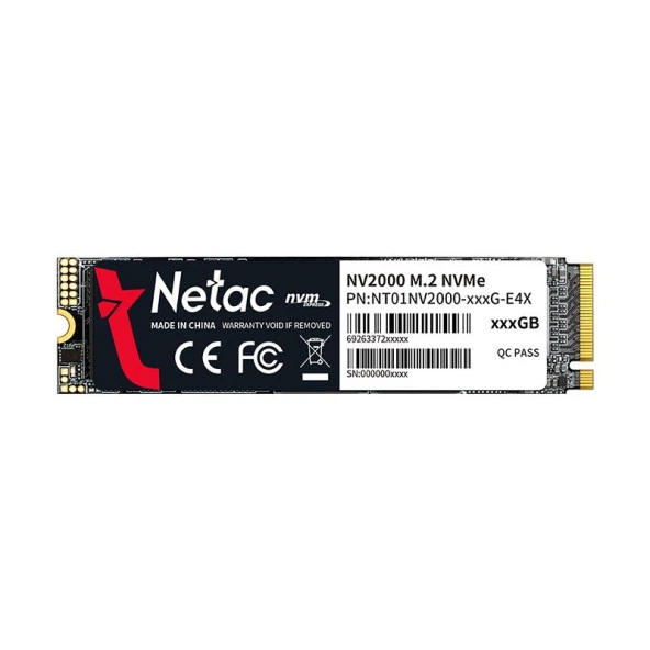 Netac 512GB M2 NVMe PCIe SSD (NT01NV2000-512-E4X)