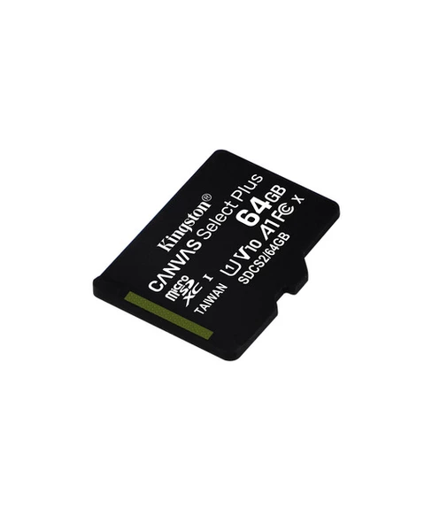 Kingston 64GB microSDXC Canvas Select Plus 100R A1 C10 Card + Adapter - 4