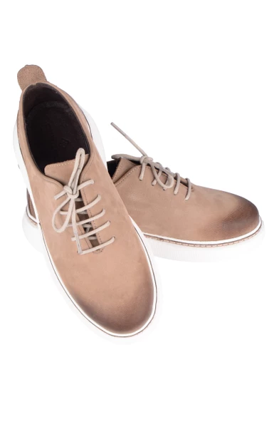 Juzcar Bağcıklı Eva Taban Nubuk Ayakkabı - 5