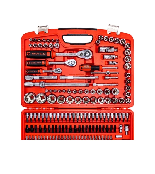 Ceta Form C20-180PH2 180 Parça 1/4"+ 3/8"+ 1/2” Lokma Takımı - Resim 6