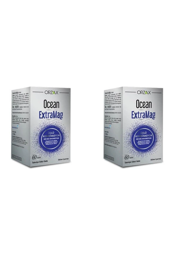 Ocean Extramag 200 Mg Magnezyum 60 Tablet 2'li Paket