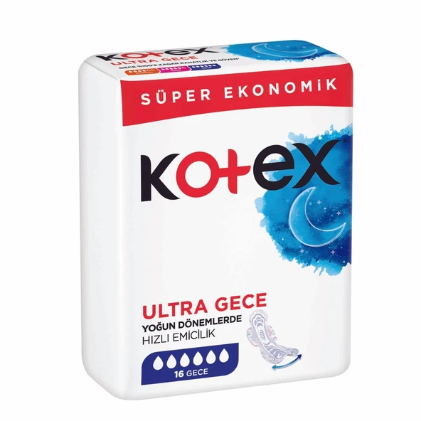 Kotex Ultra Gece Hijyenik Ped 16'lı 12 Adet - Resim 2