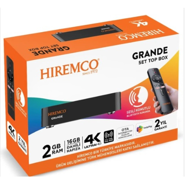 Hiremco Grande 2-16 GB Android TV Box