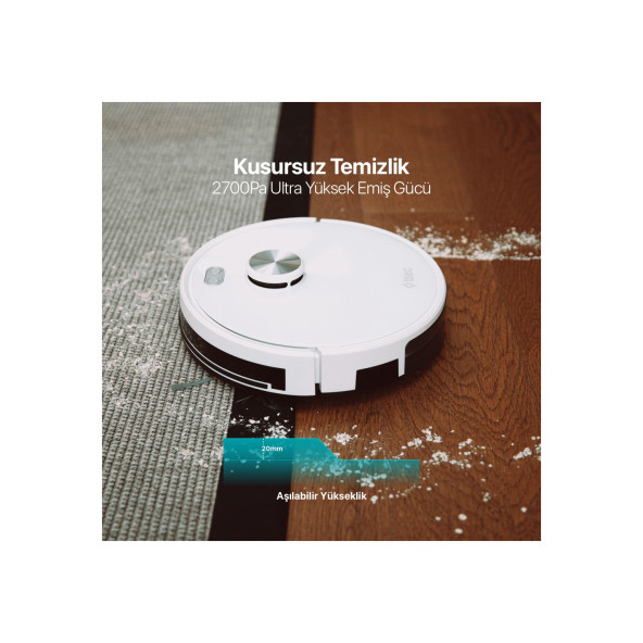 Ttec Robi Pro Laseriq Teknolojili Akıllı Robot Süpürge Ve Paspas - 6